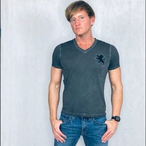 Express Men, Tee Shirt, Black, Size Extra Small